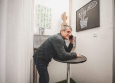 Telefonovací místnost v coworkingu Pracovna R51 v Riegrově 51